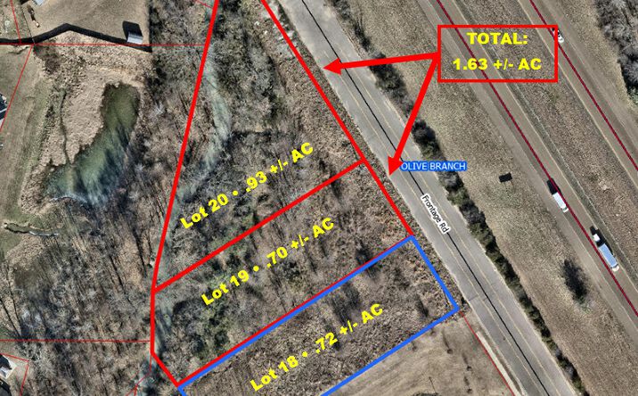 Pictures of Land property located at Frontage, Olive Branch, MS 38654 for sales - image #1