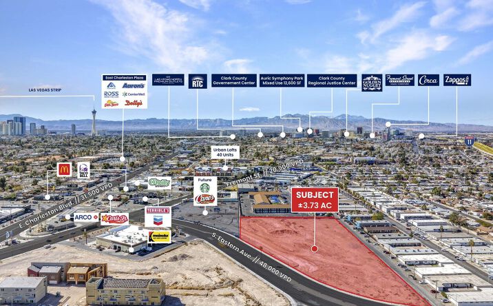 Pictures of Land property located at NWC Fremont St. & Eastern Ave., Las Vegas, NV 89101 for sales - image #1
