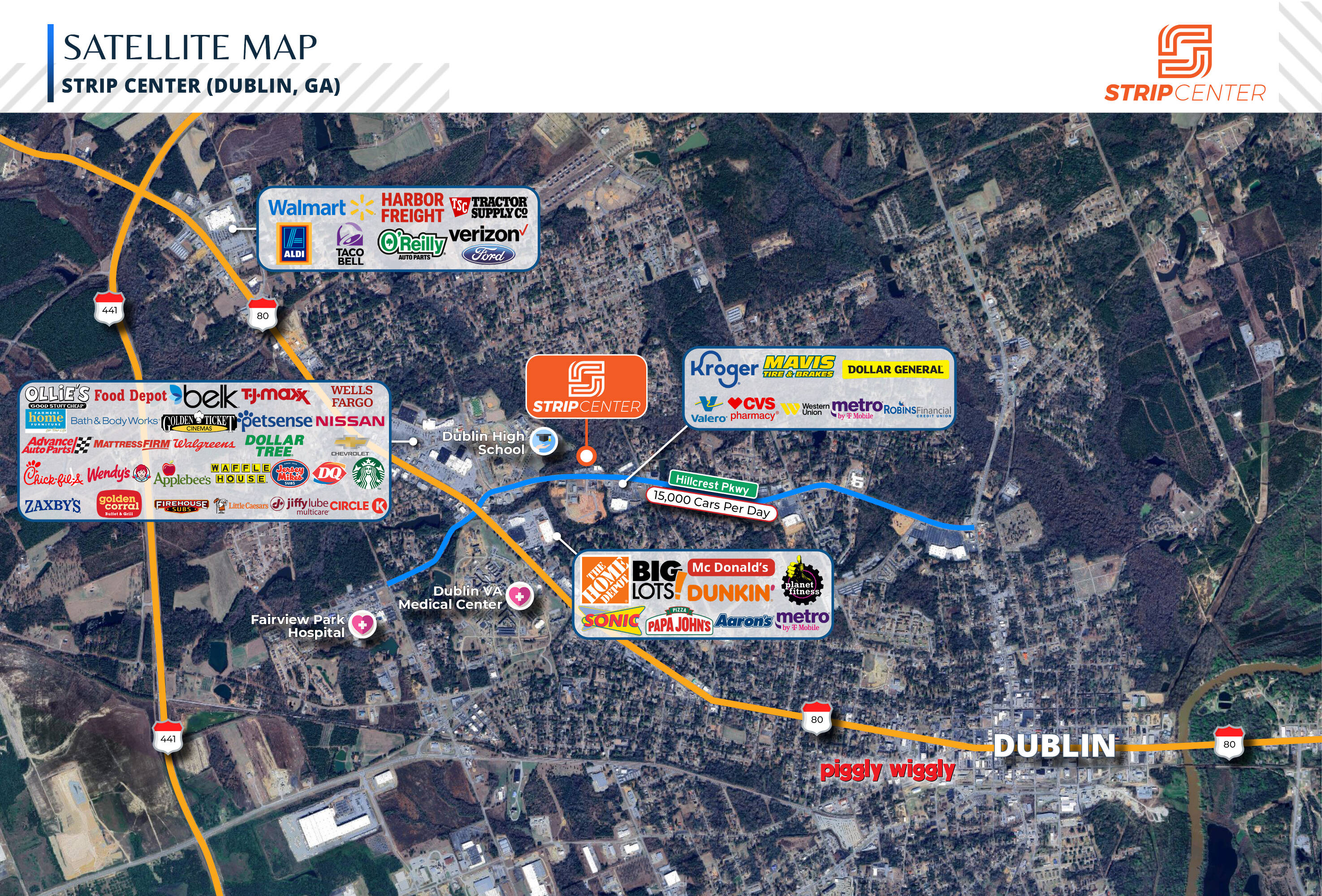 Strip Center | 100% Occupied Multi-Tenant | Dublin, GA