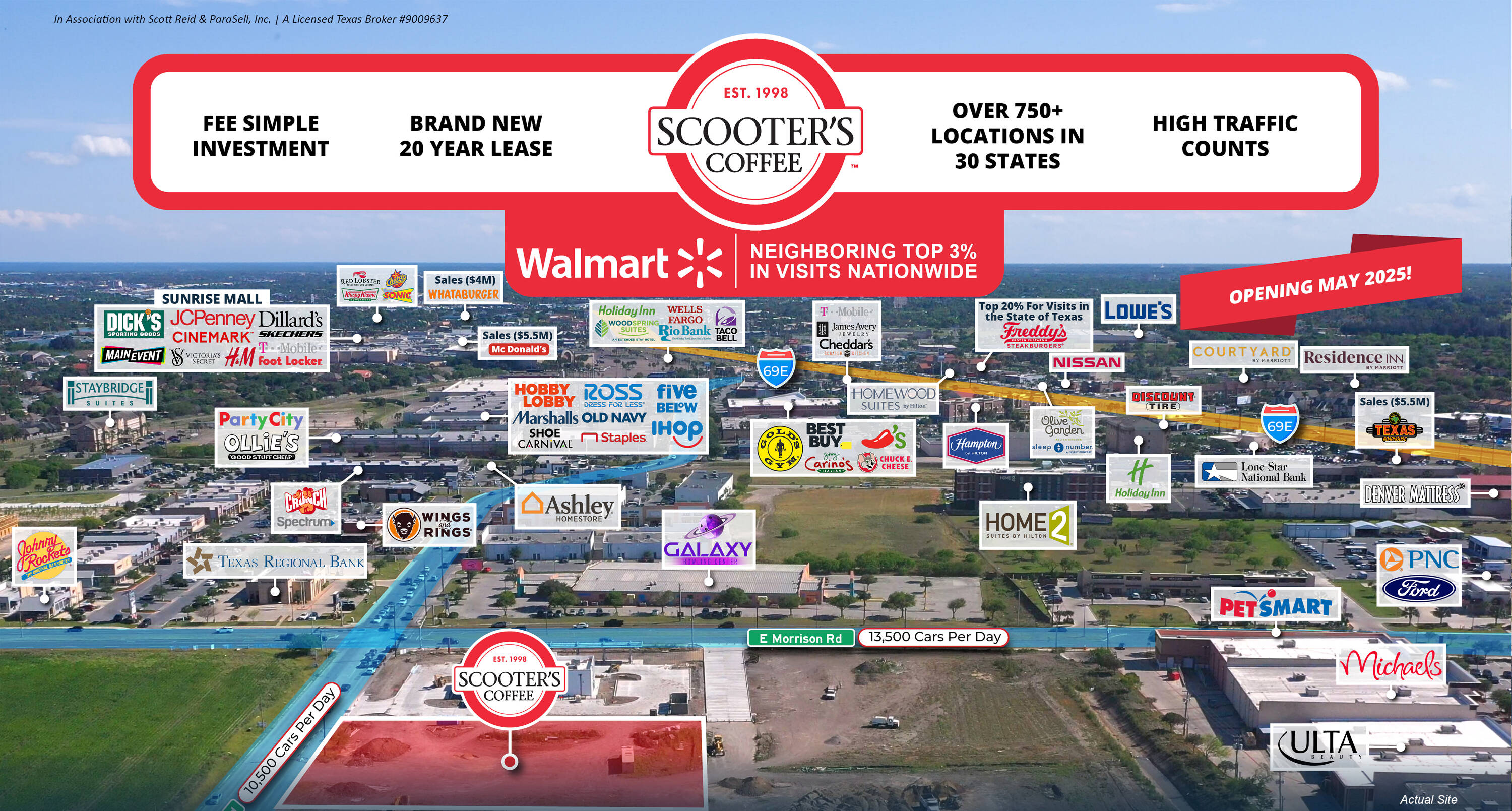 Scooter's Coffee | 20 Yr NNN | Brownsville-McAllen MSA