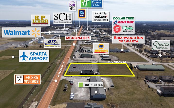 Pictures of Retail property located at 1801 N Market St, Sparta, IL 62286 for sales - image #1