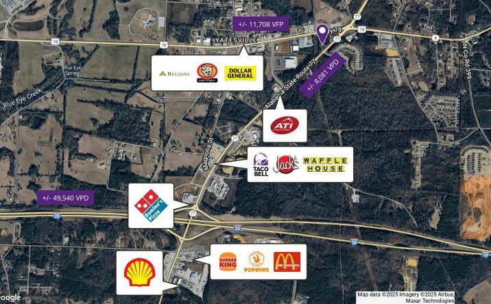 Pictures of Land property located at 76649 AL-77, Lincoln, AL 35096 for sales - image #1