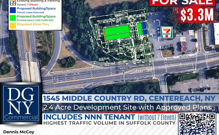 Pictures of Land, Office, Retail property located at 1545 Middle Country Rd, Centereach, NY 11720 for sales - image #1