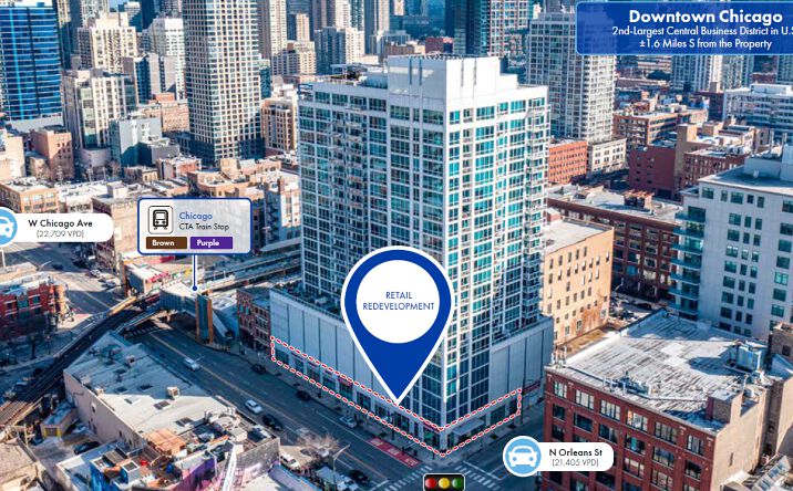 Pictures of Retail property located at 757 N Orleans St, Chicago, IL 60654 for sales - image #1
