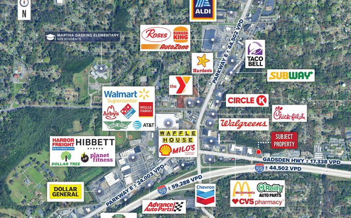 Pictures of Retail property located at 332 Gadsden Hwy, Birmingham, AL 35235 for sales - image #1
