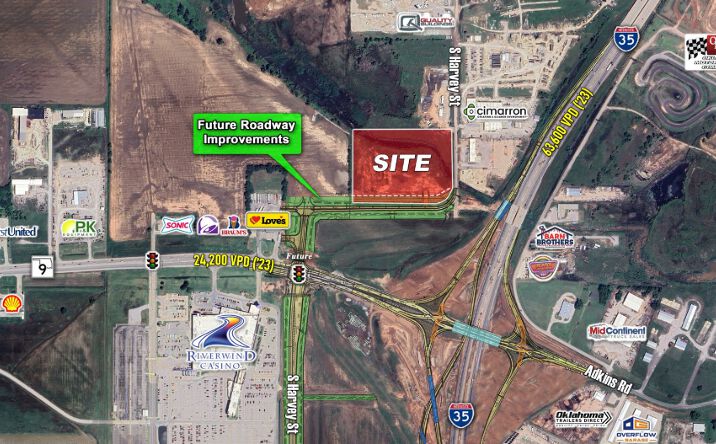 Pictures of Land property located at I-35 & HWY-9, Norman, OK 73072 for sales - image #1