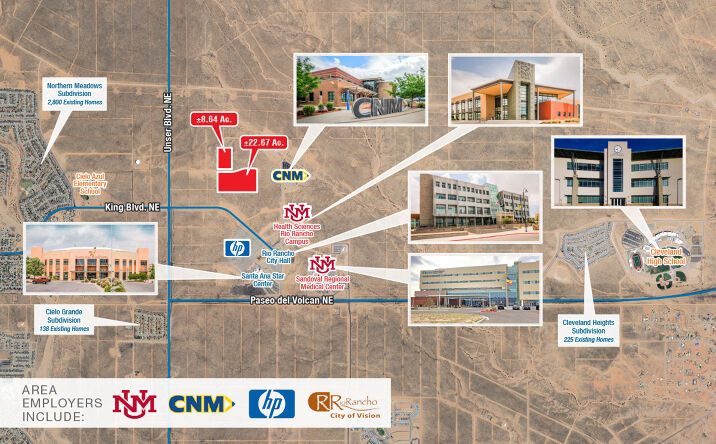 Pictures of Land property located at Campus Blvd NE & Center Blvd NE, Rio Rancho, NM 87124 for sales - image #1