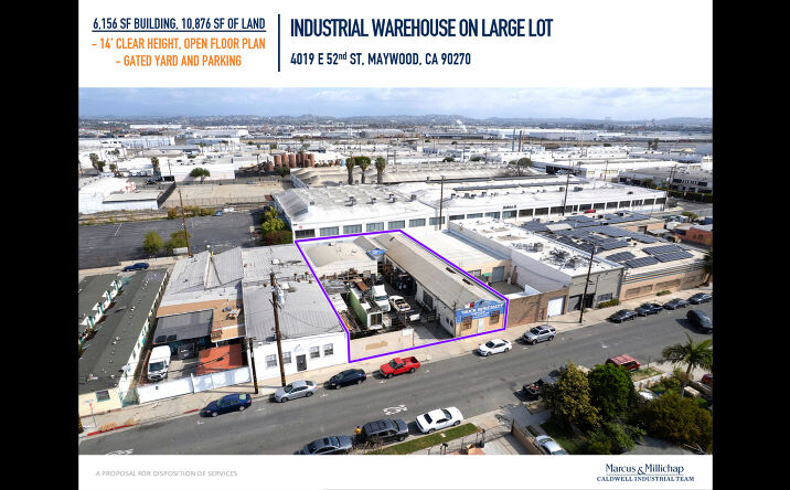 Pictures of Industrial property located at 4019 E 52nd St, Maywood, CA 90270 for sales - image #1