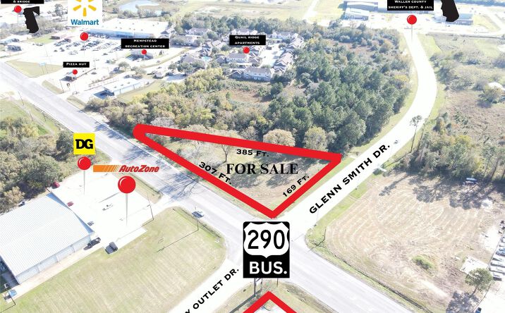 Pictures of Land property located at .79 AC BUS HWY 290, HEMPSTEAD, TX 77445 for sales - image #1