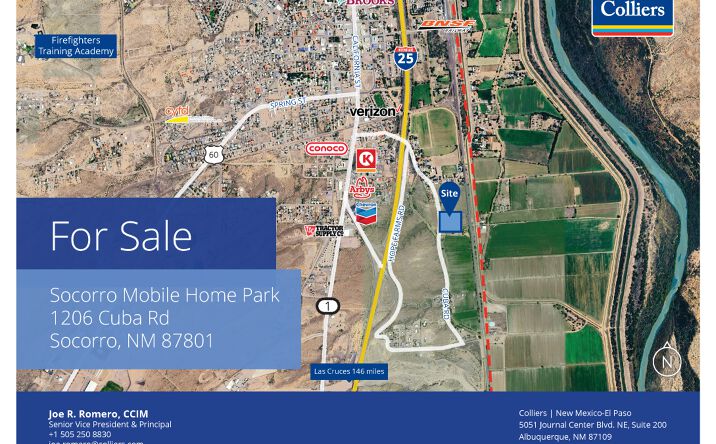 Pictures of Land, Mobile Home Park, Multifamily property located at 1206 Cuba Road, Socorro, NM 87801 for sales - image #1