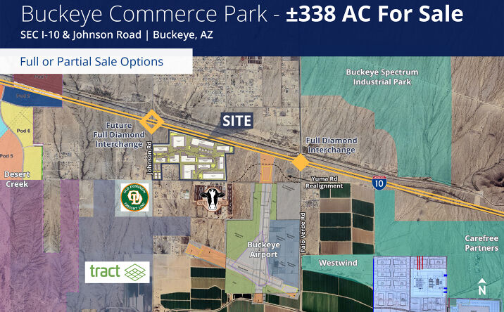 Pictures of Land property located at SEC I-10 & Johnson Road, Buckeye, AZ 85326 for sales - image #1