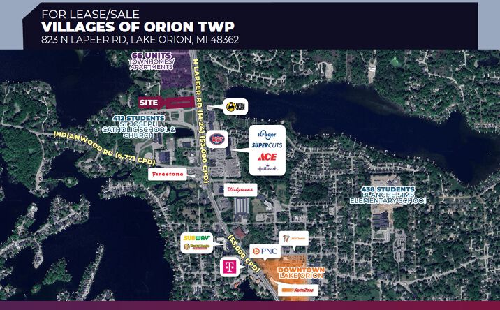 Pictures of Land property located at 823 N Lapeer Rd, Lake Orion, MI 48362 for sales - image #1