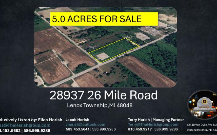 Pictures of Land property located at 28937 26 Mile Rd, New Haven, MI 48048 for sales - image #1