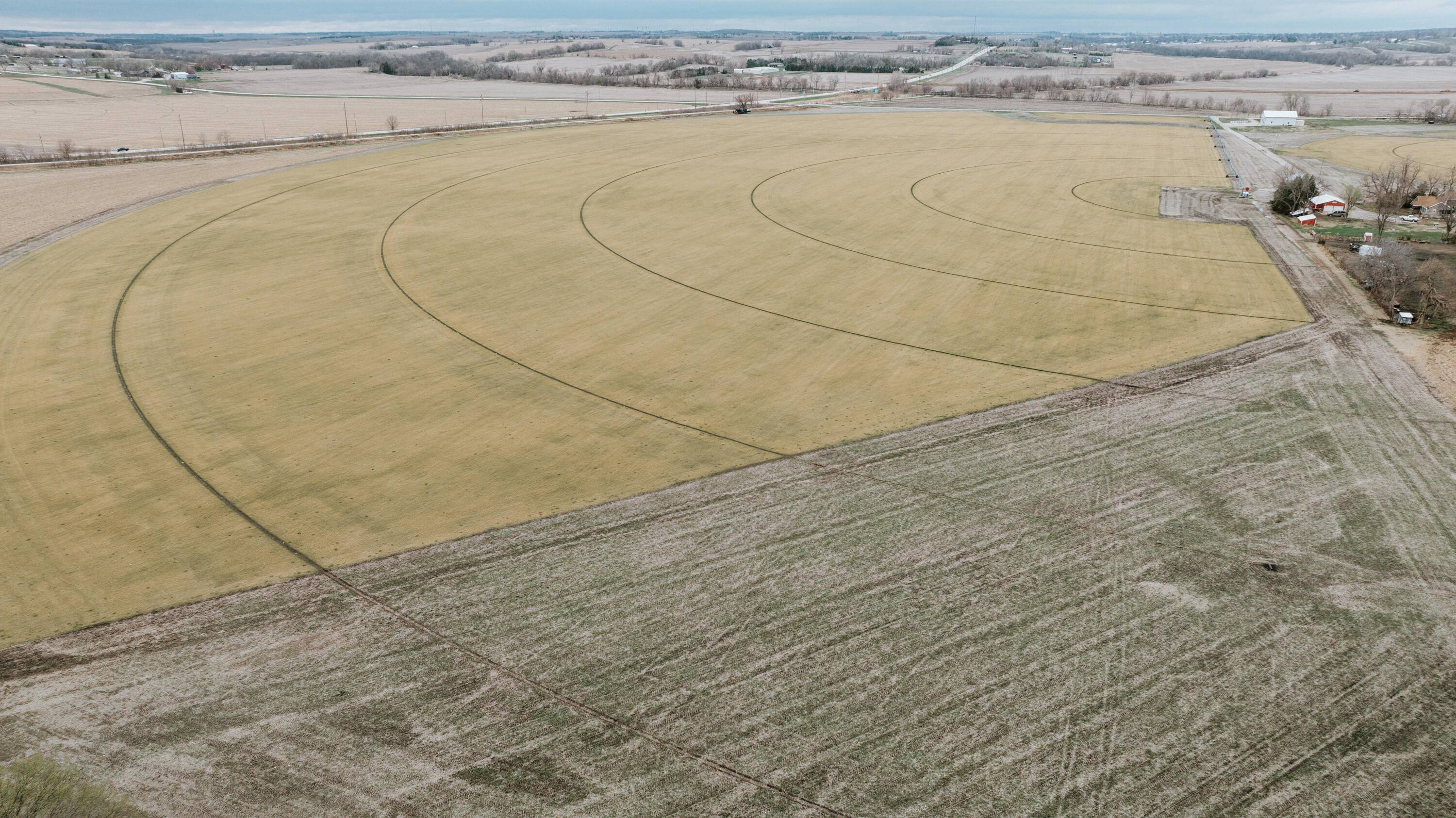 Sod farm located at Highway 50 and Buffalo Road near Springfield, Nebraska