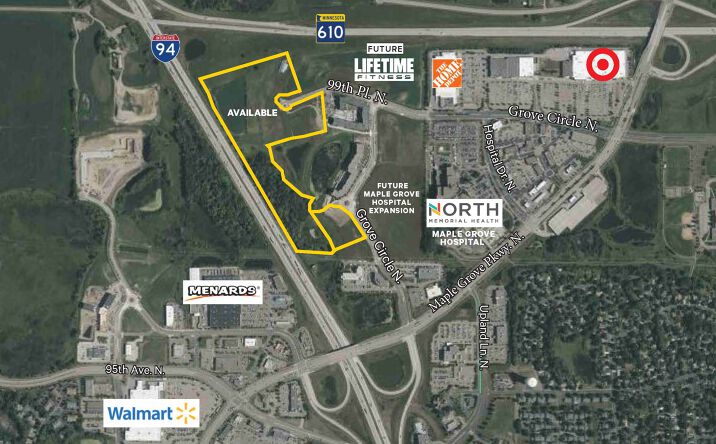 Pictures of Land property located at Grove Circle N. and 99th Pl.***, Maple Grove, MN 55369 for sales - image #1