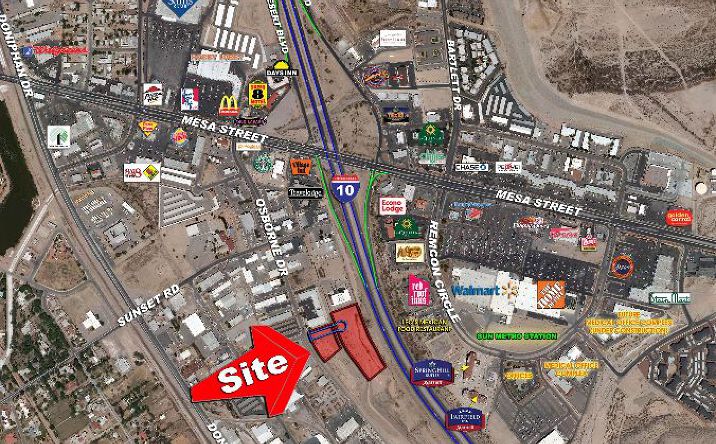 Pictures of Land property located at SWQ I-10 & Mesa St, El Paso, TX 79912 for sales - image #1