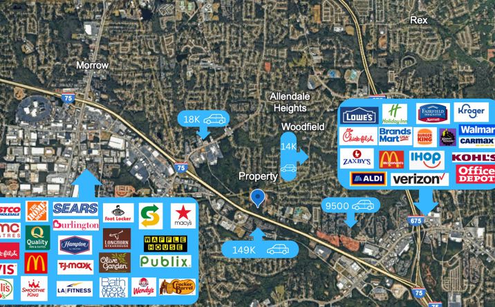 Pictures of Land, Office, Retail property located at 2685 Mt Zion Rd, Jonesboro, GA 30236 for sales - image #1