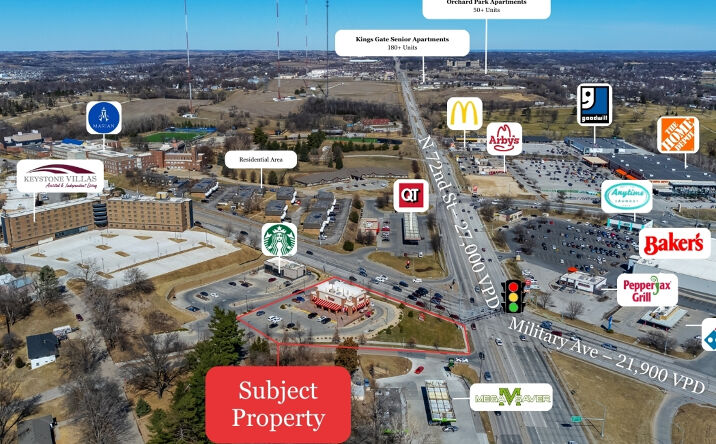 Pictures of Retail property located at 7201 Military Ave, Omaha, NE 68134 for sales - image #1