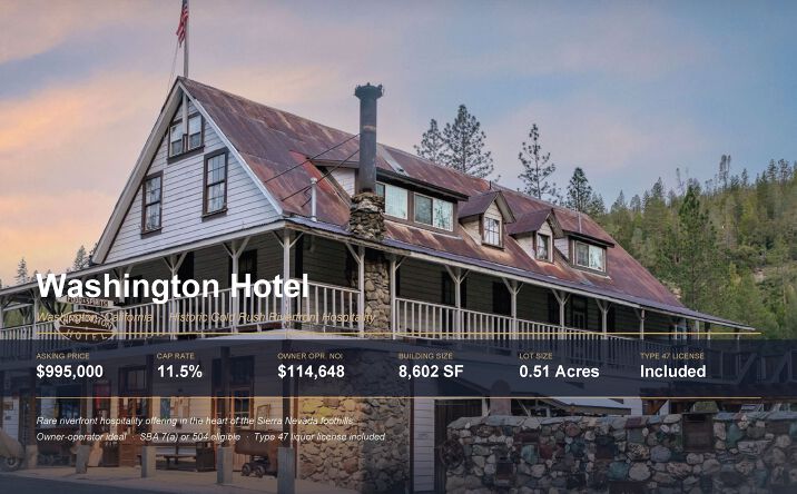 Pictures of Hospitality, Mixed Use property located at 15432 Washington Rd, Nevada City, CA 95959 for sales - image #1