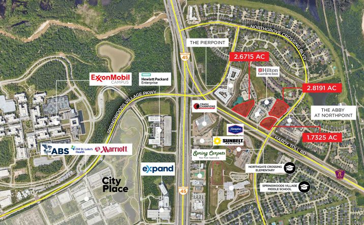 Pictures of Land property located at NWC Hardy Toll Rd & Northgate Crossing Blvd, Spring, TX 77373 for sales - image #1