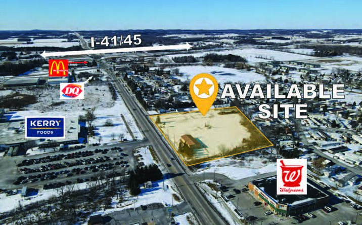 Pictures of Land property located at N168 W21580 Main St, Jackson, WI 53037 for sales - image #1