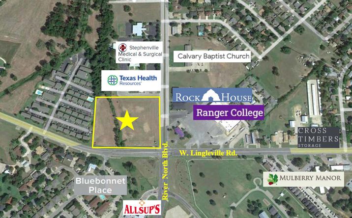 Pictures of Land property located at TBD (130-138)River NorthBlvd. at FM 8, Stephenville, TX 76401 for sales - image #1