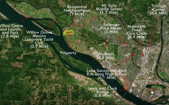 Pictures of Land, Mixed Use property located at 151 Barlow Point Rd, Longview, WA 98632 for sales - image #1