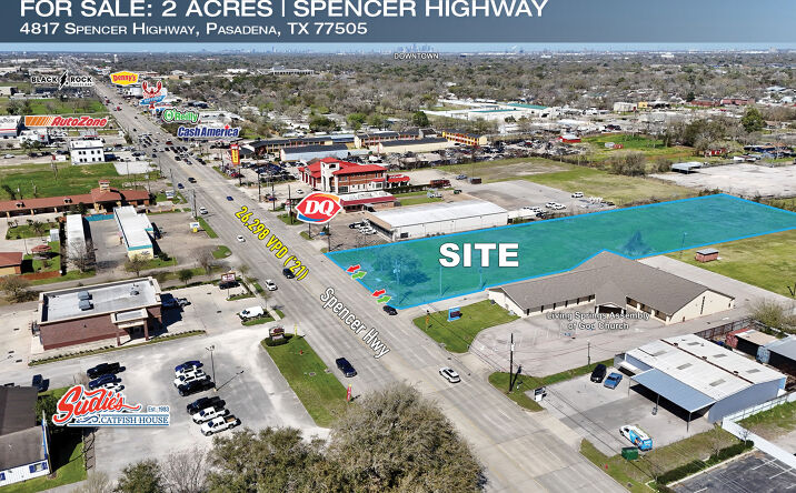 Pictures of Land property located at 4817 Spencer Hwy, Pasadena, TX 77505 for sales - image #1