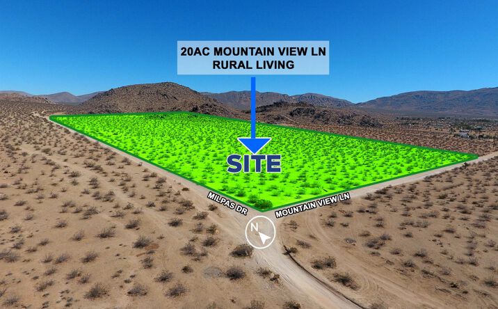 Pictures of Land property located at Mountain View Ln, Apple Valley, CA 92307 for sales - image #1