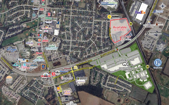 Pictures of Industrial, Land, Multifamily, Self Storage, Senior Living property located at Quality Drive & McClelland Circle, Georgetown, KY 40324 for sales - image #1