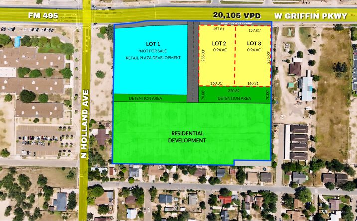 Pictures of Land property located at 00 W Griffin Pkwy, Mission, TX 78572 for sales - image #1