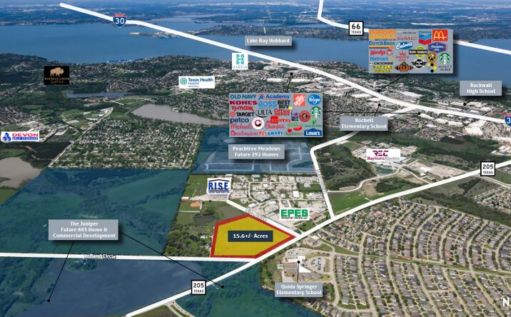 Pictures of Land property located at State Hwy 205, Rockwall, TX 75032 for sales - image #1