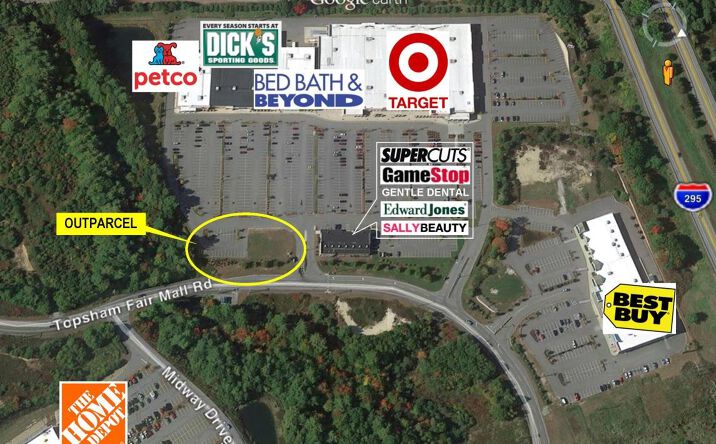 Pictures of Land property located at 133 Topsham Fair Mall Rd, Topsham, ME 04086 for comps - image #1