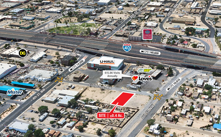 Pictures of Land property located at NEQ 6th St. & Cutler Ave. NW, Albuquerque, NM 87102 for sales - image #1