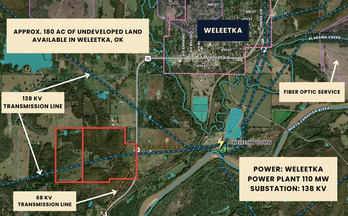 Pictures of Land property located at 116175 US 75 Weleetka, Weleetka, OK 74880 for sales - image #1
