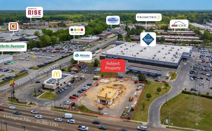 Pictures of Retail property located at 2180 Covington Pike, Memphis, TN 38128 for sales - image #1
