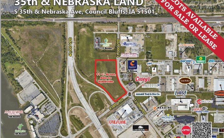 Pictures of Land property located at S 35th & Nebraska Ave, Council Bluffs, IA 51501 for sales - image #1