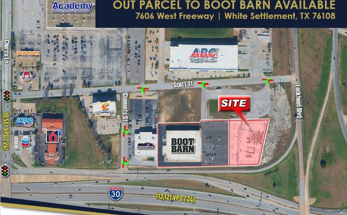 Pictures of Land property located at 7606 West Freeway, White Settlement, TX 76108 for sales - image #1