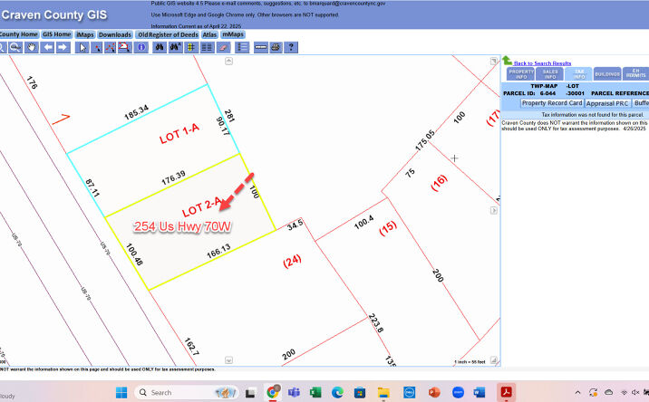 Pictures of Land property located at 254 Us Hwy 70 W, Havelock, NC 28532 for sales - image #1