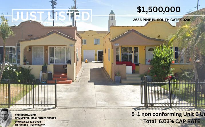 Pictures of Multifamily property located at 2636 Pine Pl, South Gate, CA 90280 for sales - image #1