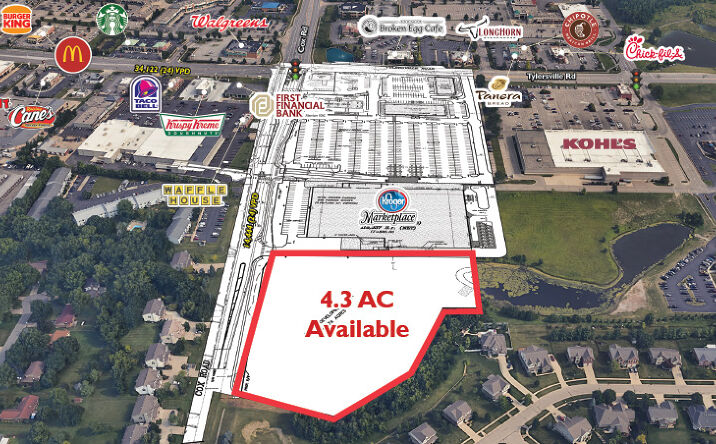 Pictures of Land, Retail property located at SEC of Tylersville Road & Cox Road, West Chester, OH 45069 for sales - image #1