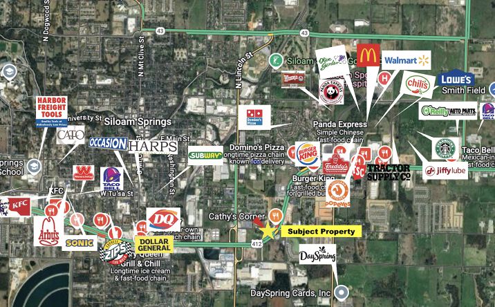 Pictures of Land, Mixed Use, Retail property located at Highway 412, E Kenwood, Siloam Springs, AR 72761 for sales - image #1