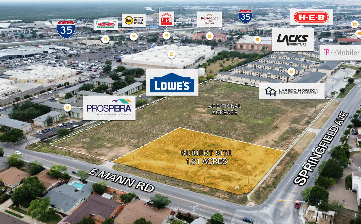 Pictures of Land, Mixed Use, Retail property located at 6702 Springfield Ave, Laredo, TX 78041 for sales - image #1