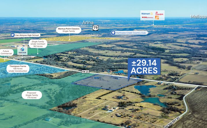 Pictures of Land property located at 13009 FM 121, Van Alstyne, TX 75495 for sales - image #1