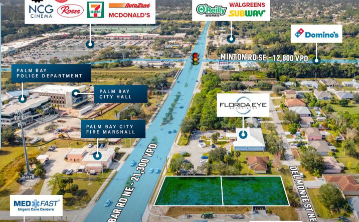 Pictures of Land, Retail property located at 199 Malabar Rd, Palm Bay, FL 32907 for sales - image #1