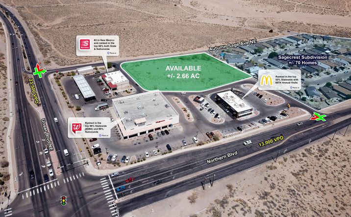 Pictures of Land property located at Unser Blvd, Rio Rancho, NM 87114 for sales - image #1