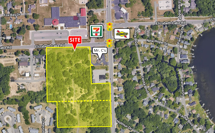 Pictures of Land property located at 11.65 AC Elizabeth Lake & Williams Lake Roads, White Lake, MI 48386 for sales - image #1