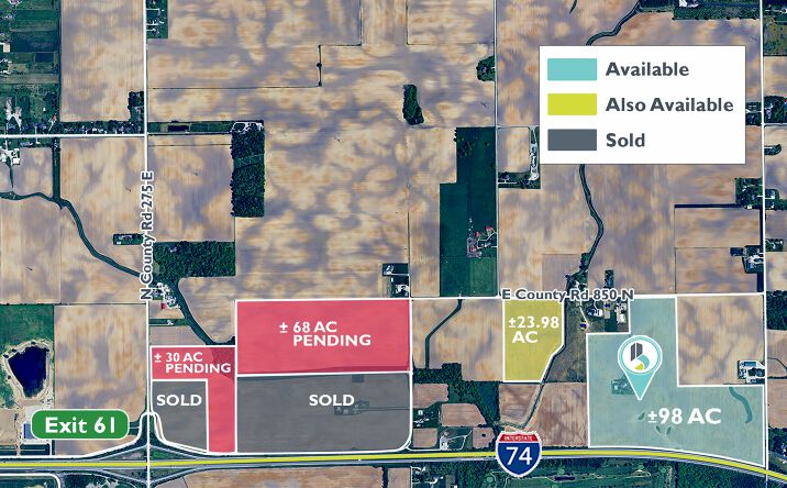 Pictures of Land property located at 4623 E County Road 850 N, Pittsboro, IN 46167 for sales - image #1