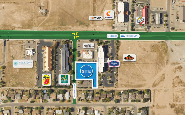 Pictures of Land property located at 105 Twin Diamond Rd, Roswell, NM 88201 for sales - image #1