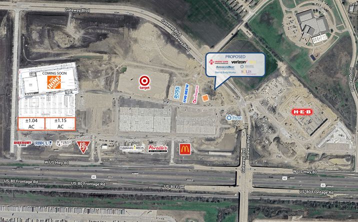 Pictures of Land property located at US Hwy 80 and Gateway Blvd, Forney, TX 75126 for sales - image #1
